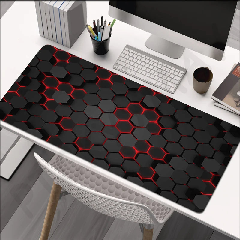 Large Gaming Mousepads Mouse Pad Computer Mousepad Geometric Mouse Mat 90x40cm Desk Pads For PC Keyboard Mats Table Rug