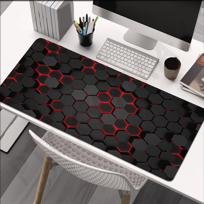 Large Gaming Mousepads Mouse Pad Computer Mousepad Geometric Mouse Mat 90x40cm Desk Pads For PC Keyboard Mats Table Rug