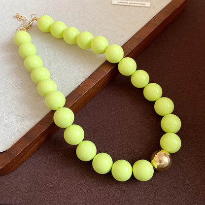 Multicolor Irregular Acrylic Beaded Bangles for Women Geometric Smudge String Bracelet Beach Vacation Style Couple Jewelry W