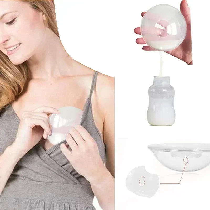 Silicone Mother's Milk Collector With Scale Wearable Anti Spill Breast Pads Nipple Pain Protector Maternity Breastfeeding