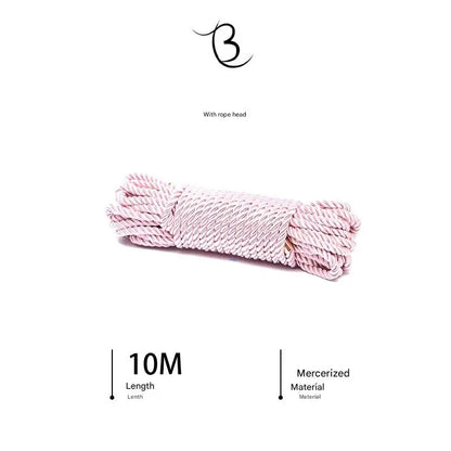 10m Shibari Bondage Rope,Soft Jute for Japanese Rope Art,Skin-Friendly for Beginners,Natural Color Skin-Safe Jute Couples Play