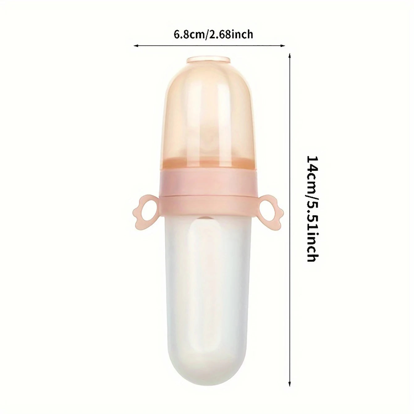 4pcs Baby Feeding Set: 1pc Silicone Spoon Feeder Bottle with Handle, 3-Size Mesh Bags-S, M, L. Baby Bottle, Feeding Bottle Set