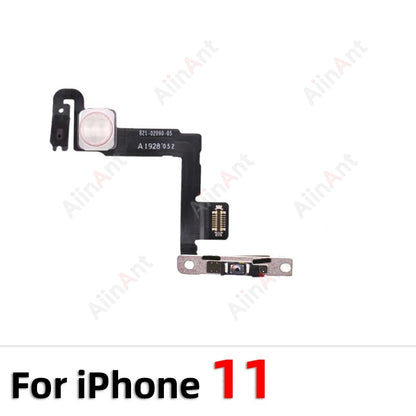 AiinAnt FlashLight Buttons Volume Power Flex Cable For iPhone 11 Pro X XR Xs Max 5s SE 6s 7 8 Plus SE 2 3 2020 2022 Repair Parts