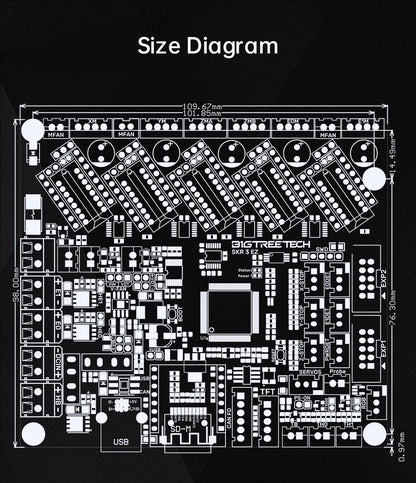 BIGTREETECH BTT SKR 3 EZ 32Bit Motherboard EZ5160 Pro TMC2208 Upgrade SKR2 Control Board For Raspberry Pi Ender3 Ender5 Printer