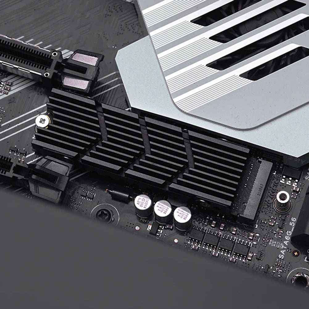 M.2 SSD NVMe Heat Sink heatsink M2 2280 SSD Hard Disk Aluminum Heat Sink with Silicone Thermal Pad for PC / PS5 PCIE 2280 SSD