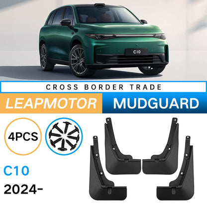 For Leapmotor C10 2024 2025 Car Mud Flaps Splash Guard Mudguards MudFlaps Front Rear Fender Auto Styline Car Accessories