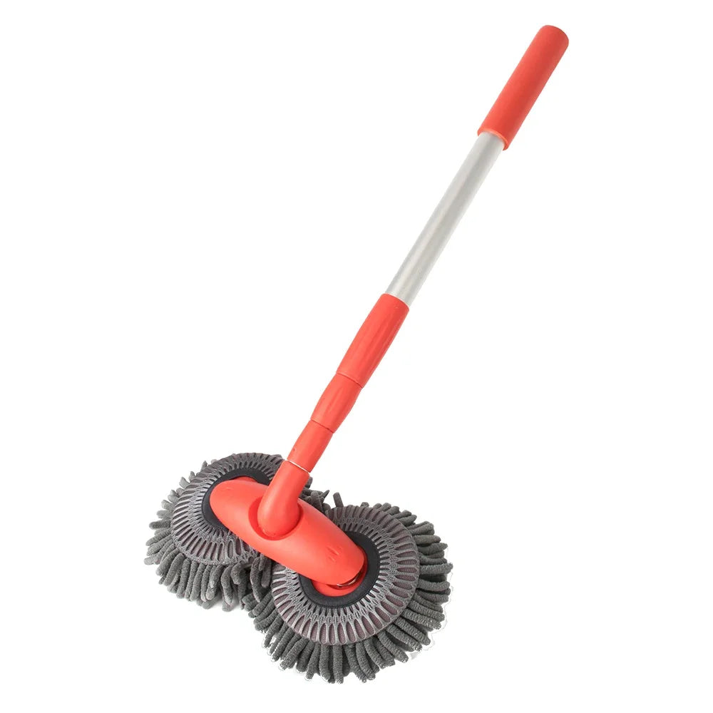 Car Mop Washer Foam Wash Chenille Brush Windscreen Roof Window Cleaning Maintenance Stretching Handle Set Auto Care Accessories