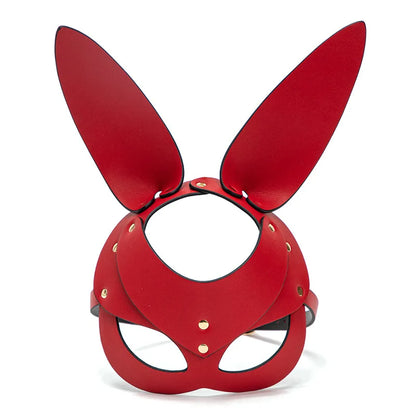 3 Colors Sexy Leather Mask Bunny Girl Cosplay Masquerade Erotic Halloween Carnival Party Masks Bdsm Bondage Games Fetish Mask