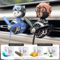 Rotating propeller pilot bear dog car air fresheners accessories decorations fun vent clip perfume diffuser aroma fragrance men