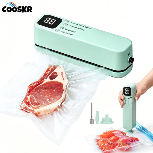 Mini Vacuum Bag Sealer Plastic Bags Sealer Food Packaging Bag Sealing Machine Rechargeable Vacuum Sealer Pump Electric Air Pump