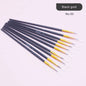 10Pcs/Set Fine Hand-painted Thin Hook Line Pen Short Wood Rod Drawing Art Pen Paint Brush Art Supplies Nylon Brush Special Offer