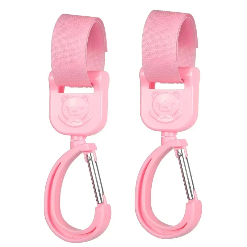 Universal Outdoor Stroller Accessories Baby Pram Hooks Rotate Hanging Bag 360 Degree Cart Organizer Storage Bag Hanger