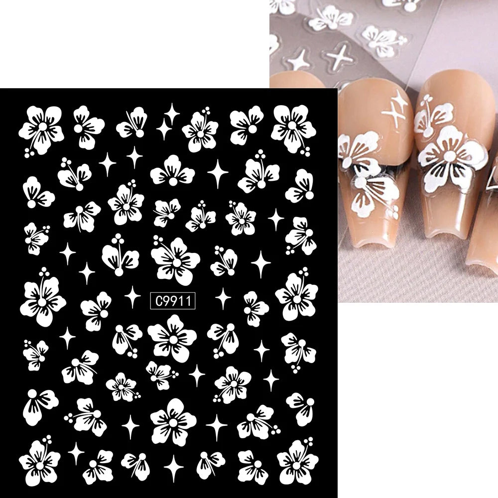 12Pcs 3D Gold Sliver Stars Nail Stickers Bronzing Starlight Nail Art Decals Self Adhesive Slider Decals DIY Nail Tips Decoration