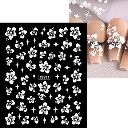 12Pcs 3D Gold Sliver Stars Nail Stickers Bronzing Starlight Nail Art Decals Self Adhesive Slider Decals DIY Nail Tips Decoration