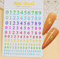3D Glittery Gothic Letter Design Nail Art Stickers Uppercase Alphabet Letters Artistic Designs DIY Nail Art Decals Decoration #1