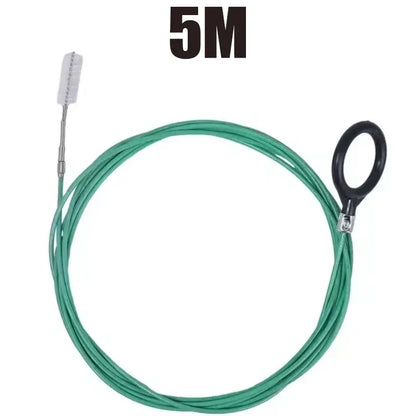 3m/5m Car Drain Dredge Cleaning Scrub Brush Auto Sunroof Long Hoses Detailing Cleaning Tool Spiral Cleaning Brush Drain Cleaner