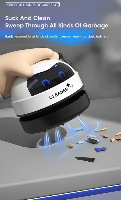 HOMEFISH Vacuum cleaner Desktop Mini rechargeable cleaner Rubber shavings keyboard cleaner Portable automatic dust extractor