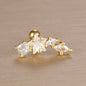 1PC 316L Stainless Steel Geometry Stud Earrings For Women Fashion Star Moon Lobe Daith Helix Cartilage Earring Piercing Jewelry