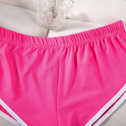Sexy Running Elastic Sport Shorts Men's Summer Shorts Hot Pants Bar Nine Points Slim Fit Cotton Milk Silk Men's Fashion