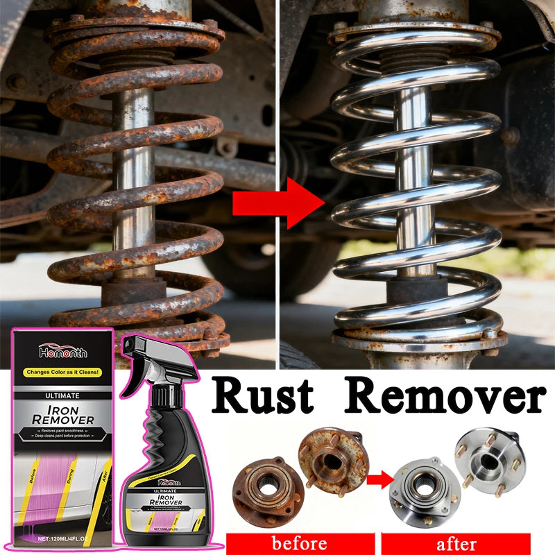 HS68-Car Rust Remover Quick Remover  Exhaust Pipe Rust Removal Spray Cleaning Metal Iron Powder Old Cars To New