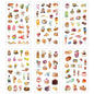 6pcs Leaf Flower Stickers Japanese Accessories for Kids Dessert Diary Decorating Pretty Stationery Feather Decoration Supplies