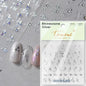 1PC 5D Korean Bronzing Nail Stickers Japanese Gold Silver Star Moon Luxury DIY Nail Art Decoration Decals Manicure Accessories