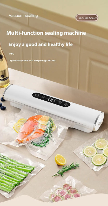 HOMEFISH Professional Vacuum Sealer for Food Vacuumor for Products Kitchen Sealing Machine Cuisine Packaging Plastic Bag Sealant