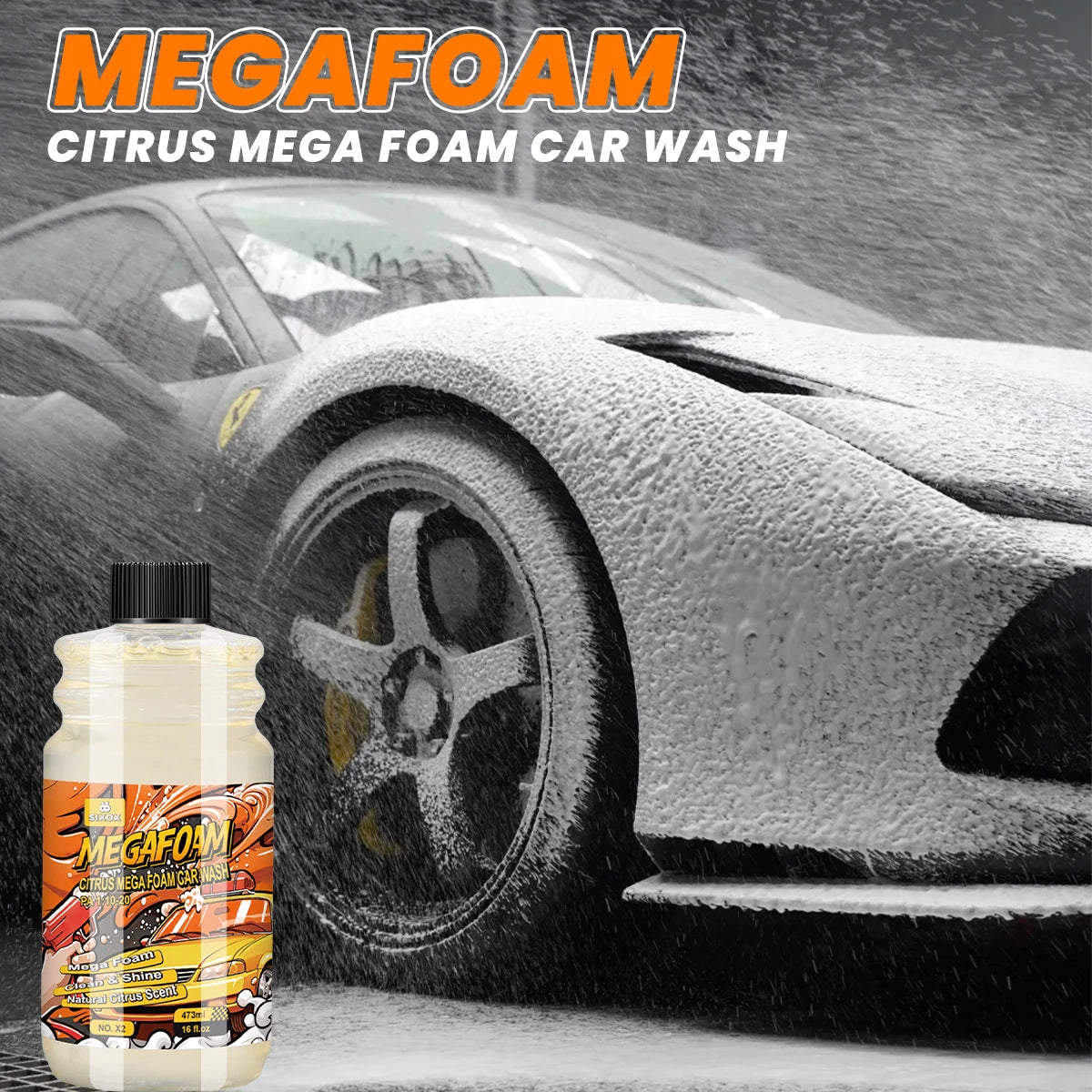 Magic High Foam Car Wash Liquid - Concentrated Auto Washing Chemistry for Deep Cleaning Deep Cleaning Car Shampoo Cleaner X2