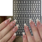 3d Nail Art Stickers Red Black White Love Hearts Stars Clouds French Full Tips Adhesive Nail Decals Slider For Manicure