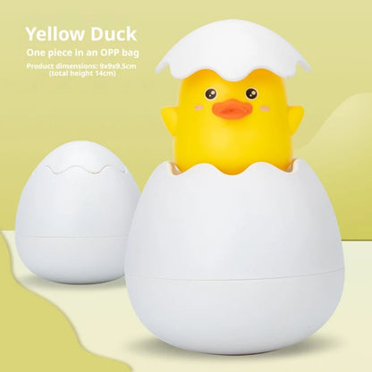Baby Bathing Toy Kids Cute Duck Penguin Dinosaur Egg Water Spray Sprinkler Bathroom Sprinkling Shower Swimming Water Toys Gifts
