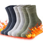 3 Pairs Winter Thick Towel Men's Socks Man's Outdoor Sports Long Socks Cold Resistant Frost Proof Snow Socks For Man Gift 39-44