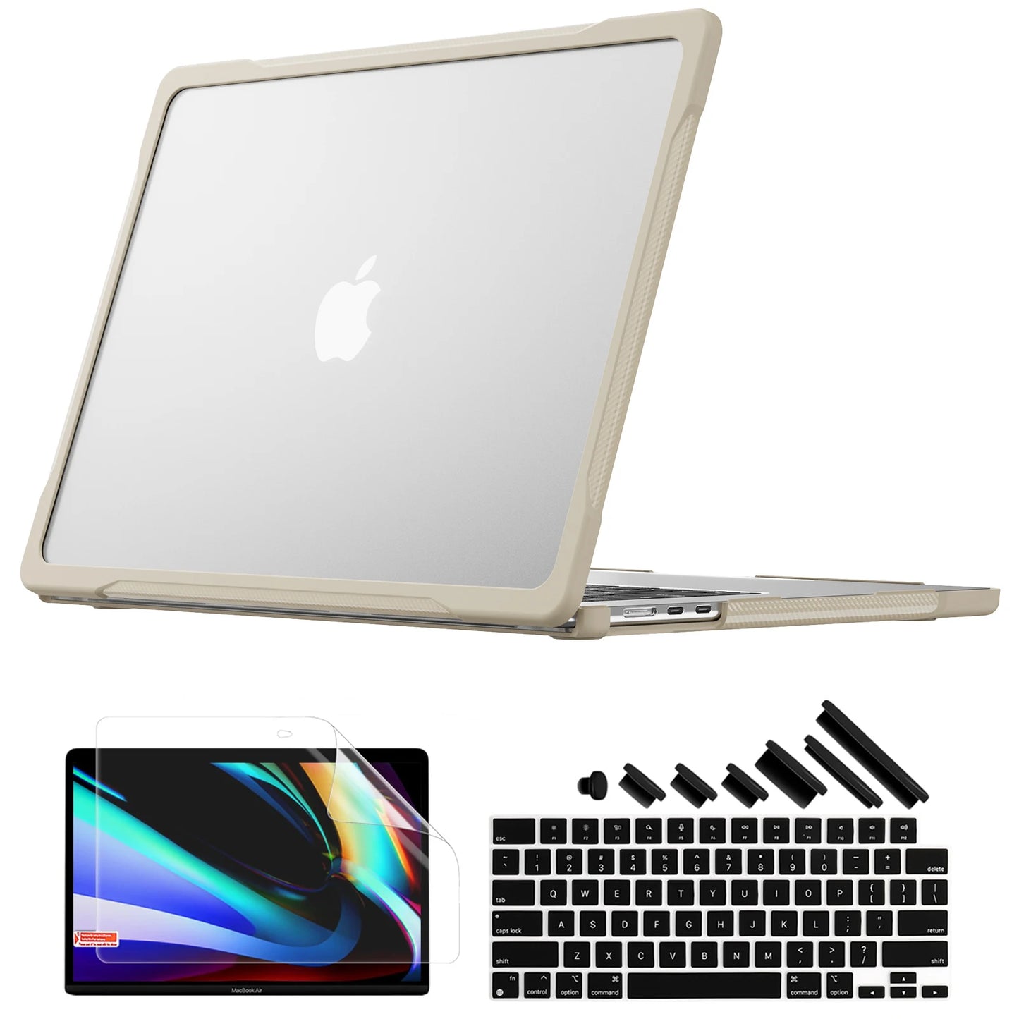 EGYAL Laptop Case for 2025 M4 Air 15 A3241 13.6 A3240 Macbook Air 13 Case M1 M2 M3 M4 Pro 14 16 Laptop Shell for Anti-fall Shell