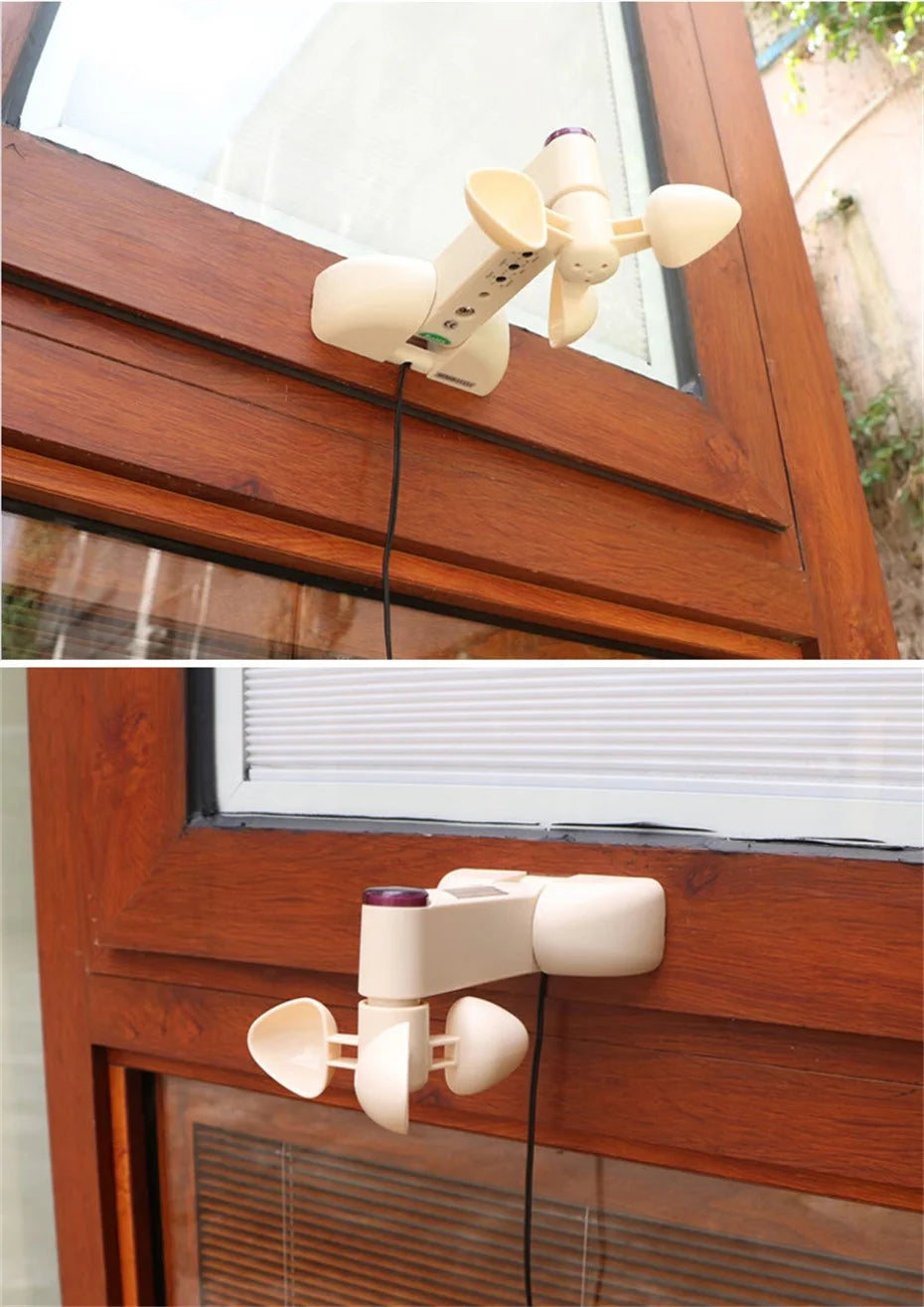 New Smart Wireless RF433 Wind Light Rain Sensor,only for Dooya RF433 Curtain Motor of Fixed Code,Open Close Window Automatically
