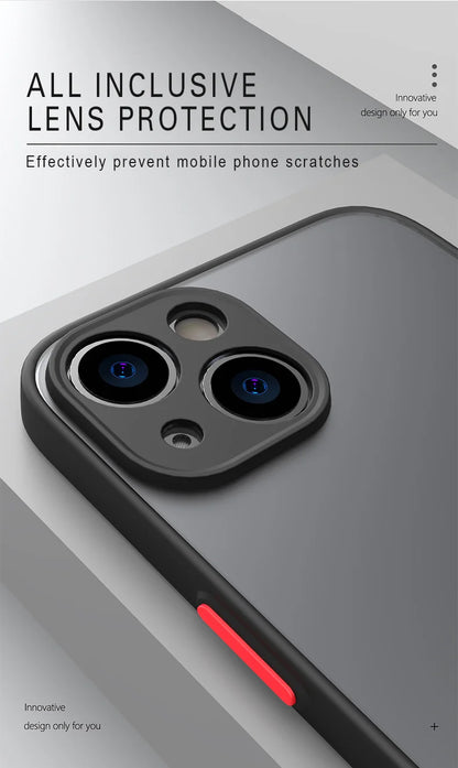 Matte Phone Case for IPhone 13 12 11 14 Pro Max Mini Luxury Soft Silicone Shockproof Case for IPhone X XS Max XR 15 7 8 Plus SE