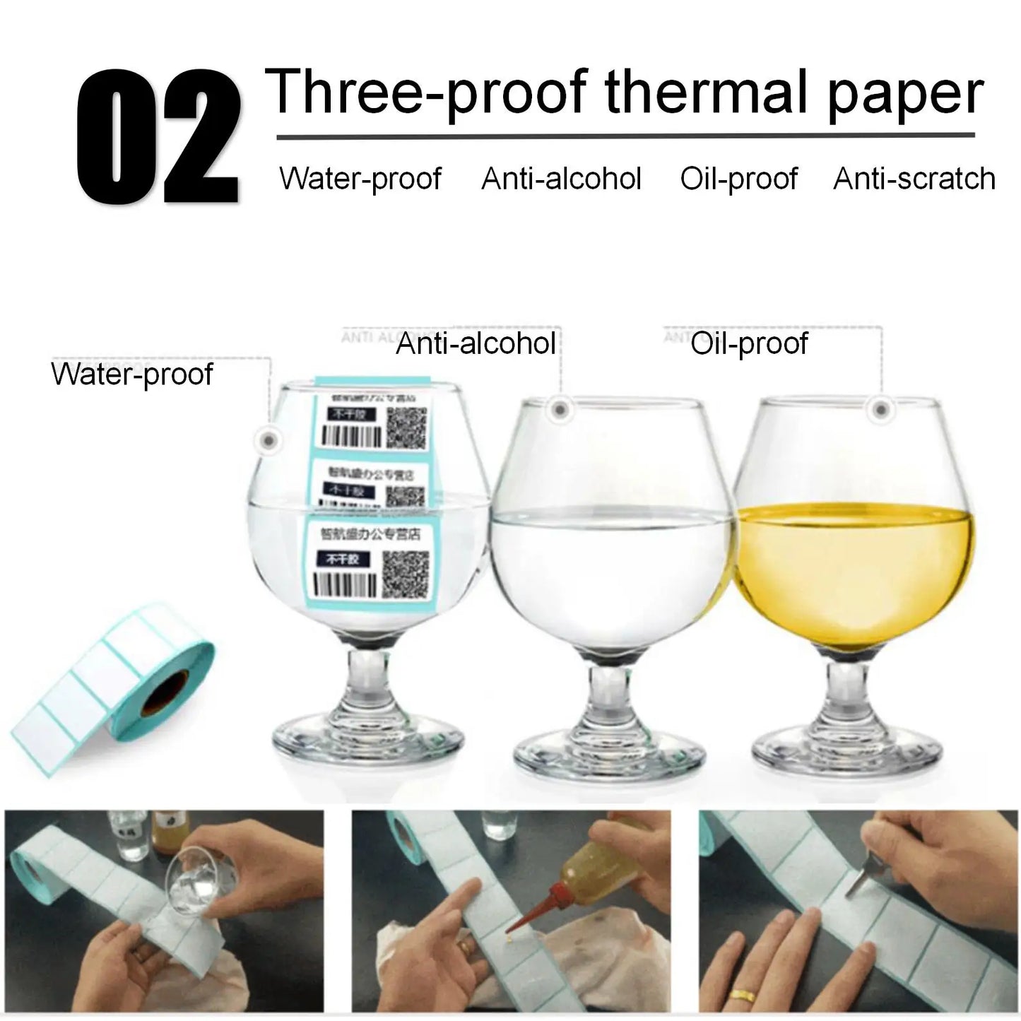 10 size Shipping Label stickers barcode Stickers Blank Paper label for Zebra Paper Adhesive Sticker Supermarket Blank sticker