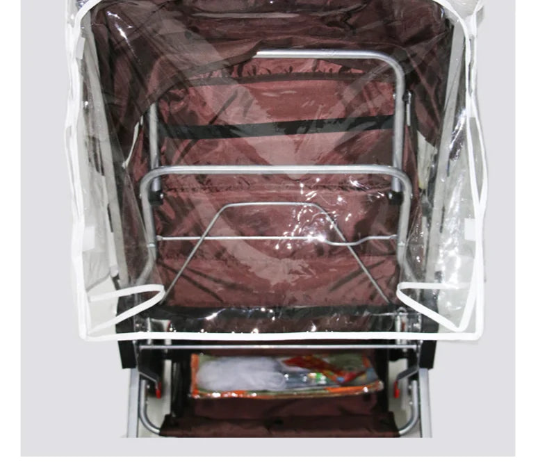 Universal Type Breathable Baby Pushchs Rain Cover For Twins Transparent Environmentally PVC Stroller Raincoat Wind Dust Shield