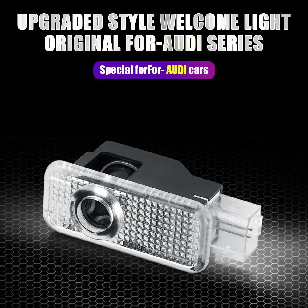 2025 Car Door Welcome Light Led HD Projector Lamp For Audi A3 A4 B8 8P 8V A6 C7 A5 Q5 B7 B6 B9 SLINE QUTTRO RS Q3 Q7 S3 S4 S5 S6