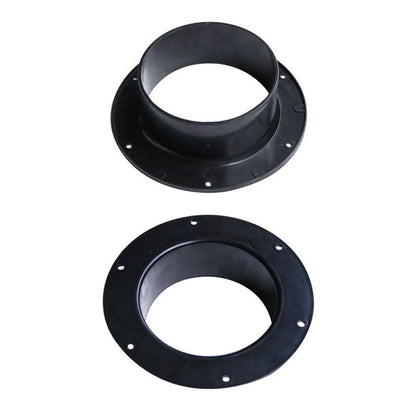 Vent Pipe Adapter Duct Joint Wall Flange Connector 75/100/125/150mm Durablity For Ventilation Pipe Ventilation Pipe Air Ducting