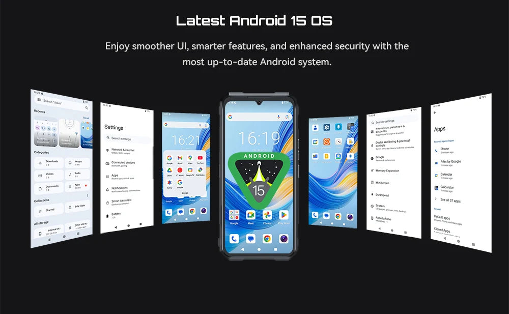 Cubot Rugged Smartphone 5G King Kong 11, Android 15, Up to 32GB RAM+256GB ROM, 108MP Camera, 10200mAh, Dual Screen, MTK7025, 6nm