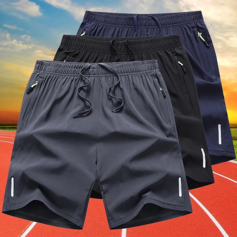 Men's Sports Shorts Elastic Workout Jogging Bottom Casual Gym Fitness Summer Short Pants Men Short Quick Dry Training Running XL