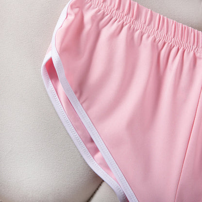 Sexy Running Elastic Sport Shorts Men's Summer Shorts Hot Pants Bar Nine Points Slim Fit Cotton Milk Silk Men's Fashion