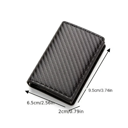 Anti Theft RFID Blocking Credit Card Holder Minimalist Slim Wallet Leather Card Case For Men Women Gift ID Badge
