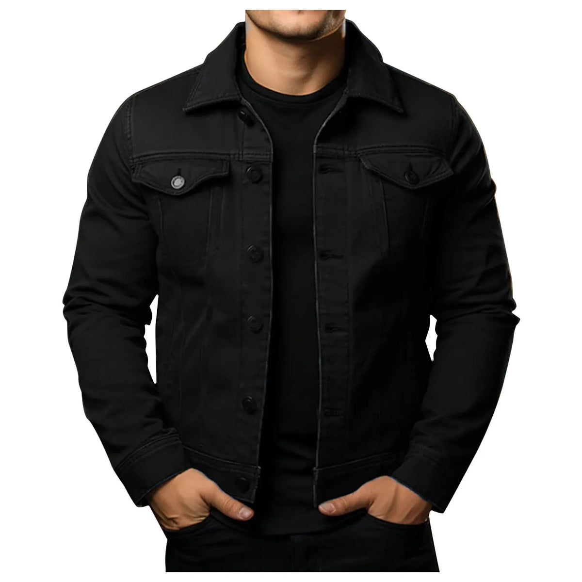 Men'S Casual Fashionable Outerwear Jacket Mens Medium Long Cotton Jacket Men'S Jackets Casual Daily Wear Jacket Ropa De Hombre