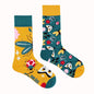 1 Pair Man Women Sock Original AB Tide Socks Colorful Cat Dog Koala Cow Cotton Socks Four Seasons Unisex Socks for Birthday Gift