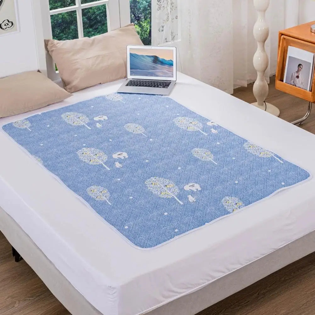 Washable Waterproof Underpad Cotton Bed Pad for Adults Incontinence Elderly Mattress Protection Large Reusable Bed Mat