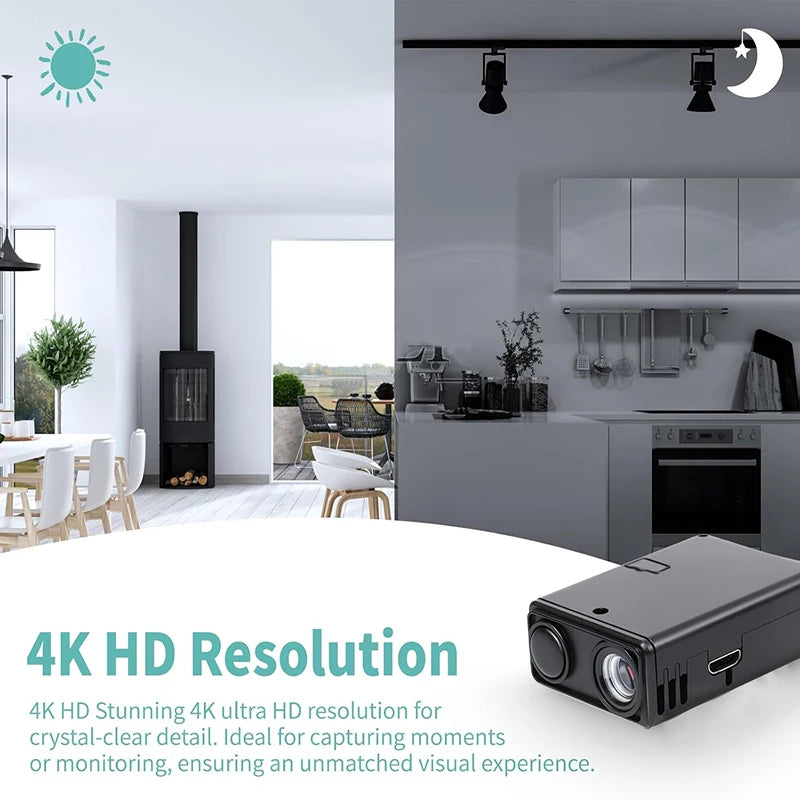 New 4K WiFi Wireless Security Camera Indoor Surveillance Monitor Motion Detection Remote View Home Security Protection Camcorder