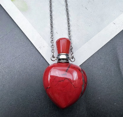 S17 Heart Crystal Pet Cremation Urn Necklace Keepsake Pendant Hold Pet Hair Ashes Memorials Jewelry For Dog Cat Remembrance Gift