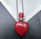 S17 Heart Crystal Pet Cremation Urn Necklace Keepsake Pendant Hold Pet Hair Ashes Memorials Jewelry For Dog Cat Remembrance Gift
