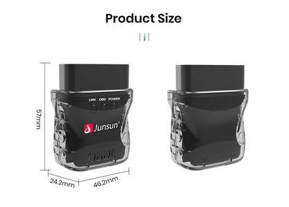 Junsun Auto Scanner Mini ELM327 Bluetooth Adapter OBD2 Car Diagnostic Tool Scanning Tool Android/IOS Car DVD Accessories