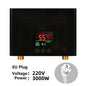 110V 220V Instant Water Heater Kitchen Bathroom Wall Mounted Electric Water Heater Hot Water Shower with LCD Temperature Display